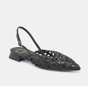NWT Dolce Vita Birdie/Cyndi Woven Leather Slingbacks 7.5